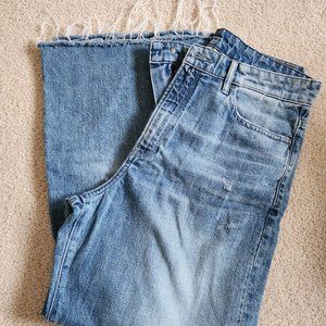 G-Star Raw Denim- Deck- Ultra High Wide Leg-Distressed Jeans